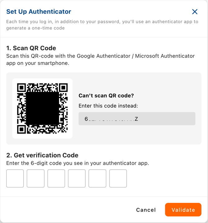 QR code authenticator app